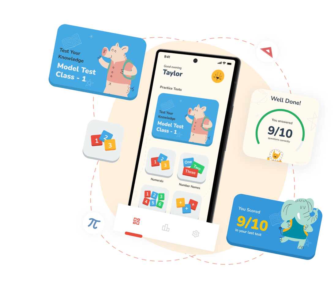 Olympiad Practice App Mockup